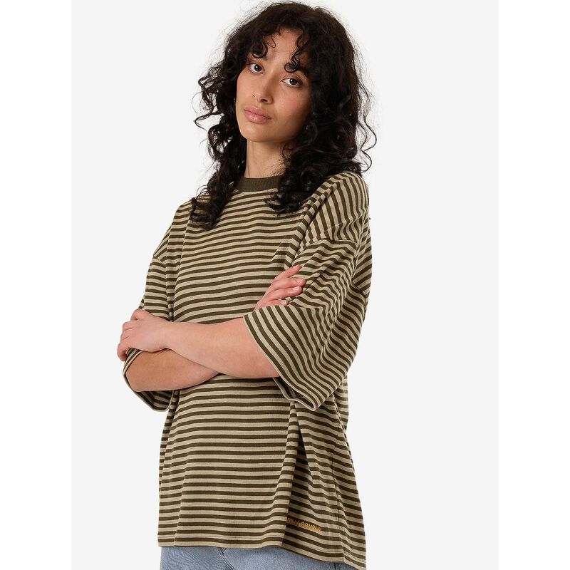 Thrills Quinn Stripe Oversized Tee image number 2